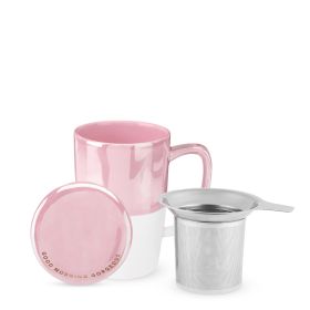 Delia™ Pink Tea Mug & Infuser by Pinky Up®