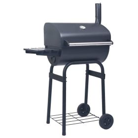 Charcoal BBQ Grill/Smoker with Bottom Shelf