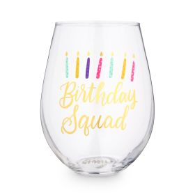 Birthday Squad 30 oz Stemless Wine Glass by Blush®