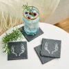 Antler Slate Coasters by Twine®