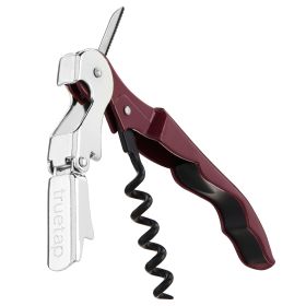 Truetap™: Double-Hinged Waiter's Corkscrew in Burgundy