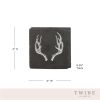 Antler Slate Coasters by Twine®