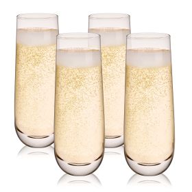 Stemless Champagne Glass 9oz by True set of 4