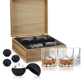 Liquor Glass and Ice Sphere Box Set by Viski