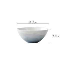 Gradient Nordic Ceramic Set (Option: 6.75inch Bowl)