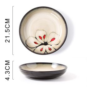 Hand Painted Ceramic Plate (Option: Kapok Deep Plates)