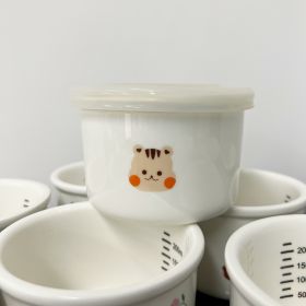 Children's Ceramic Bowl with lid (Option: White Squirrel)