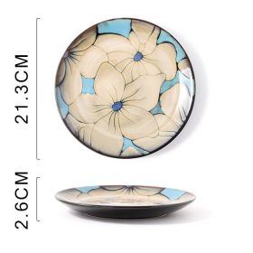 Hand Painted Ceramic Plate (Option: Lily Plate Dish)