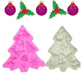 Silicone Christmas Tree Baking Mold (Option: Set)